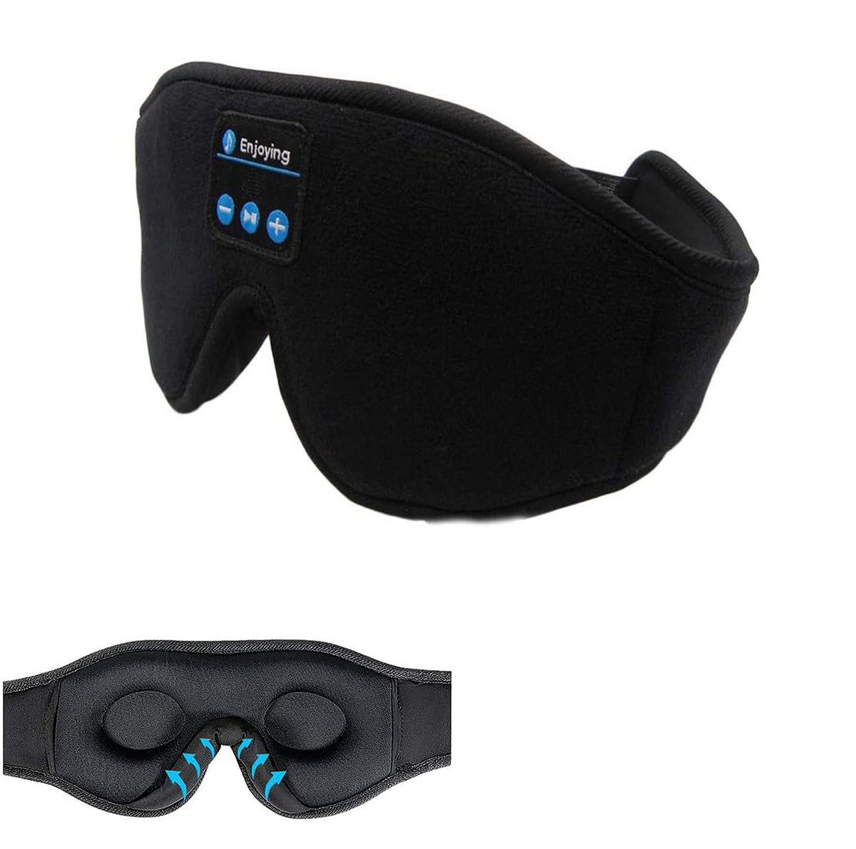 Bluetooth Sleep Headphone Mask in black