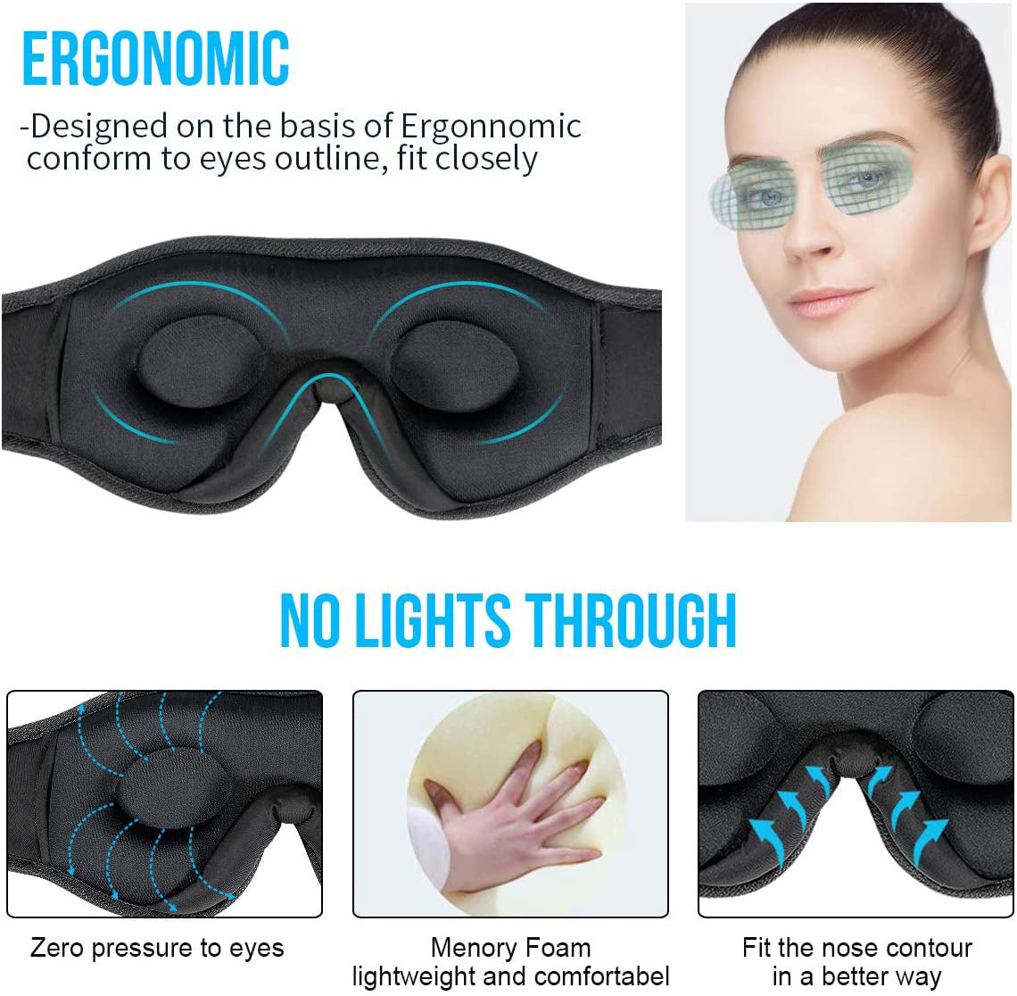 Bluetooth Sleep Headphone Mask, detail view 2