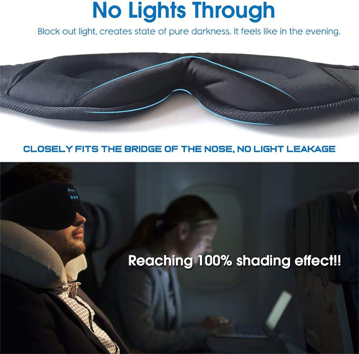 Bluetooth Sleep Headphone Mask, detail view 3