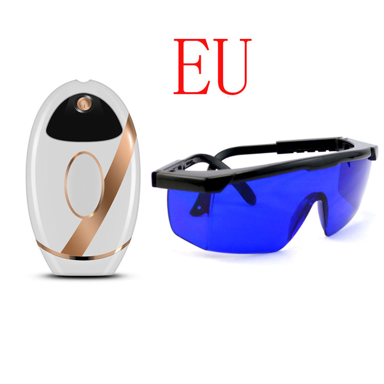 At-Home IPL Hair Removal Device, white glass set