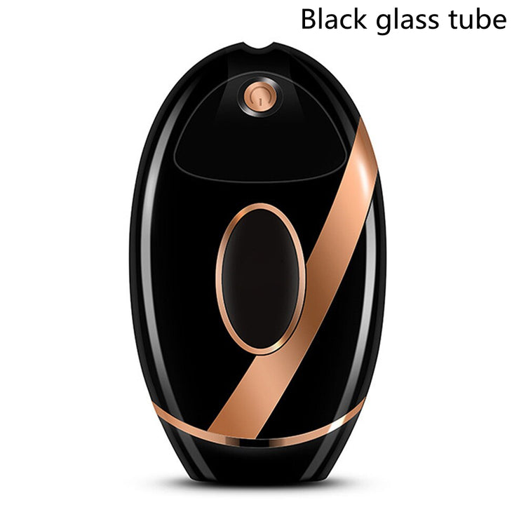 At-Home IPL Hair Removal Device, black with glass lamp