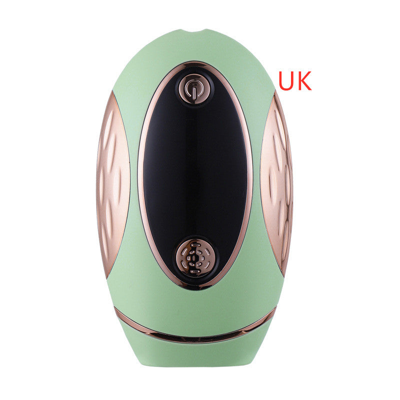 At-Home IPL Hair Removal Device, green with glass lamp