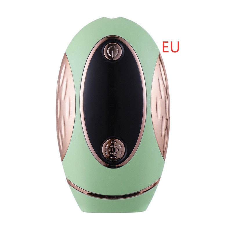 At-Home IPL Hair Removal Device, green with glass lamp